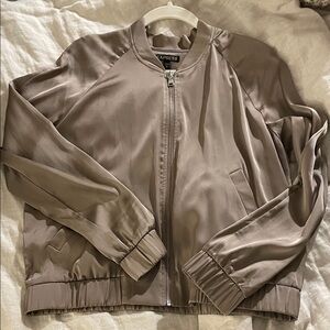 Express Tan Bomber Jacket